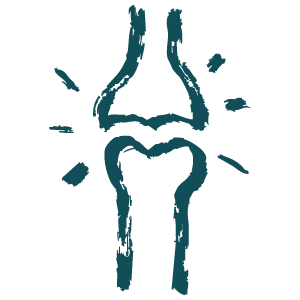 Illustrated icon, joint pain