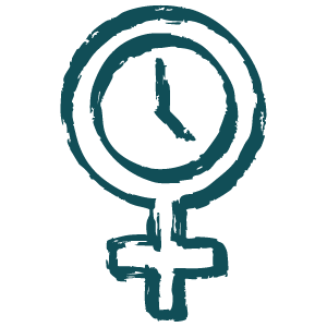 Illustrated icon, menopause or perimenopause