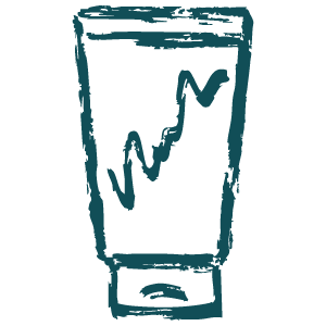 Illustrated icon, lotion